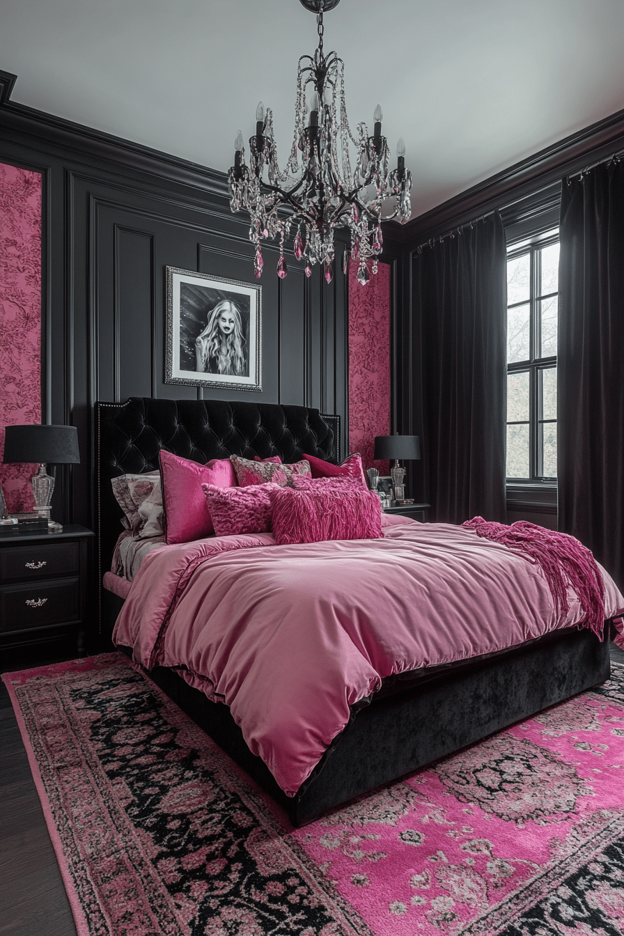 20 Pink and Black Bedroom Ideas for a Cozy and Fashionable Space