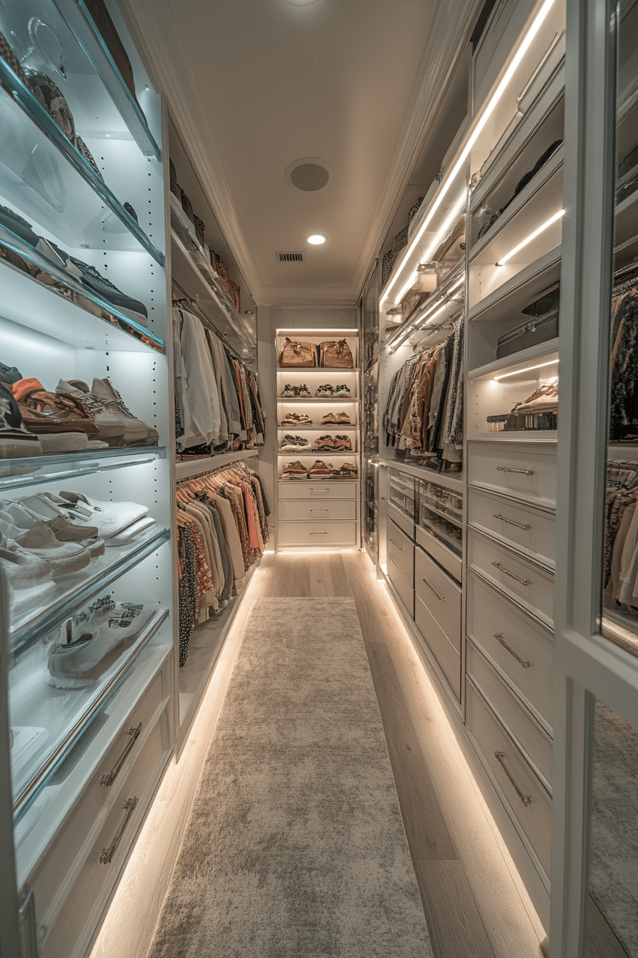 Mirror-Infused Closet Elegance