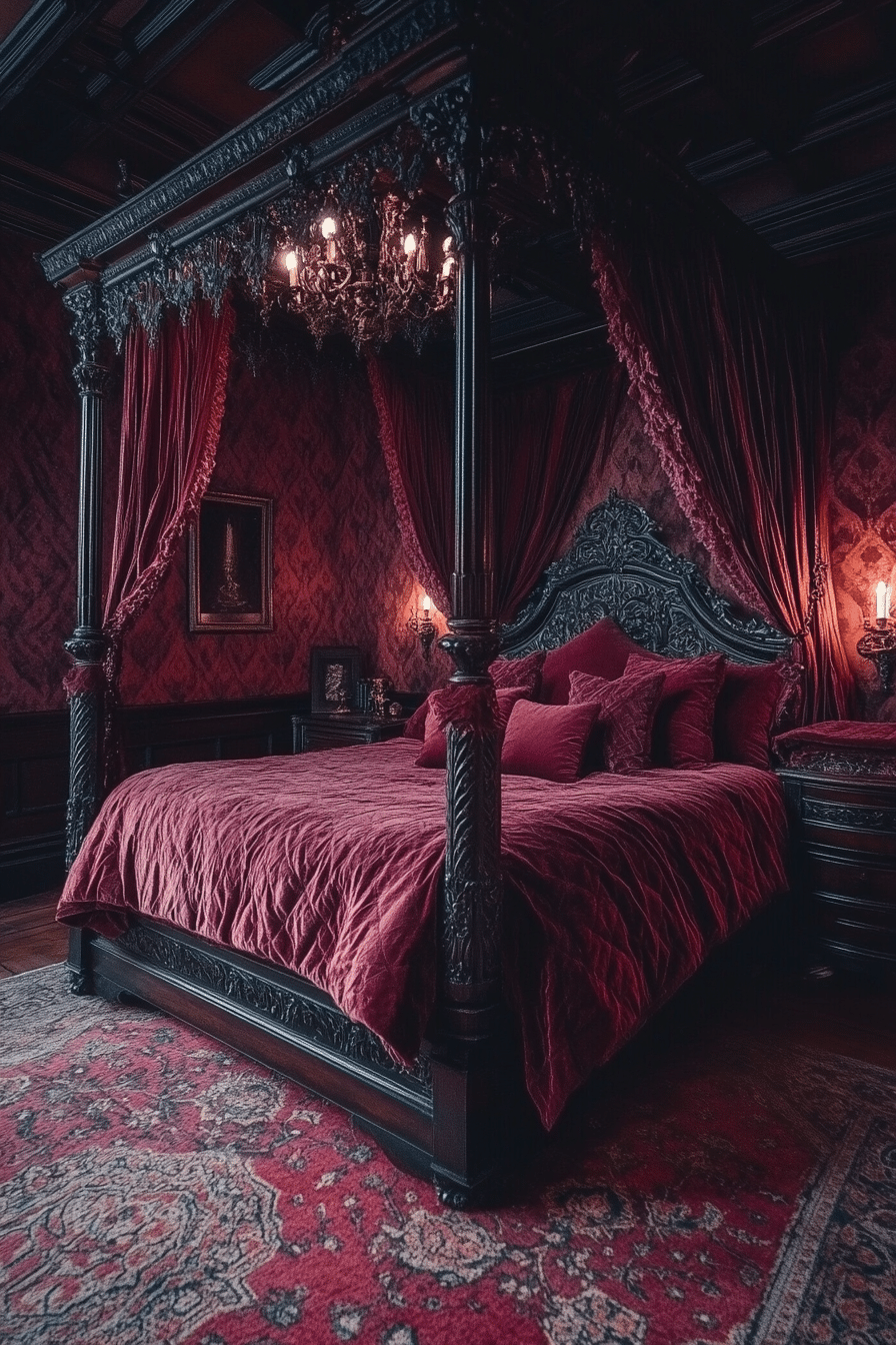 19 Gothic Bedroom Ideas for a Luxurious and Brooding Atmosphere