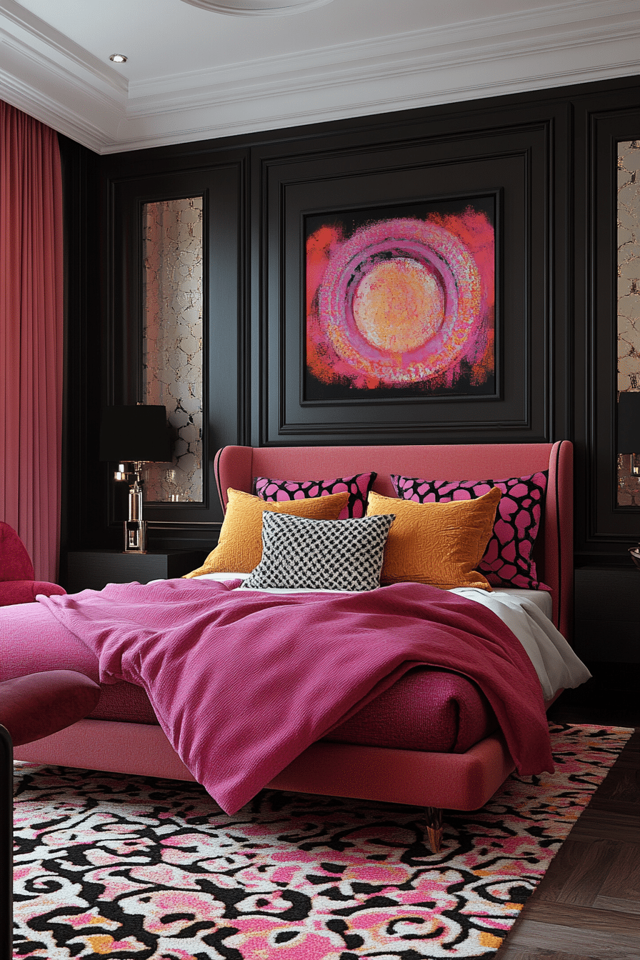 20 Pink and Black Bedroom Ideas for a Cozy and Fashionable Space