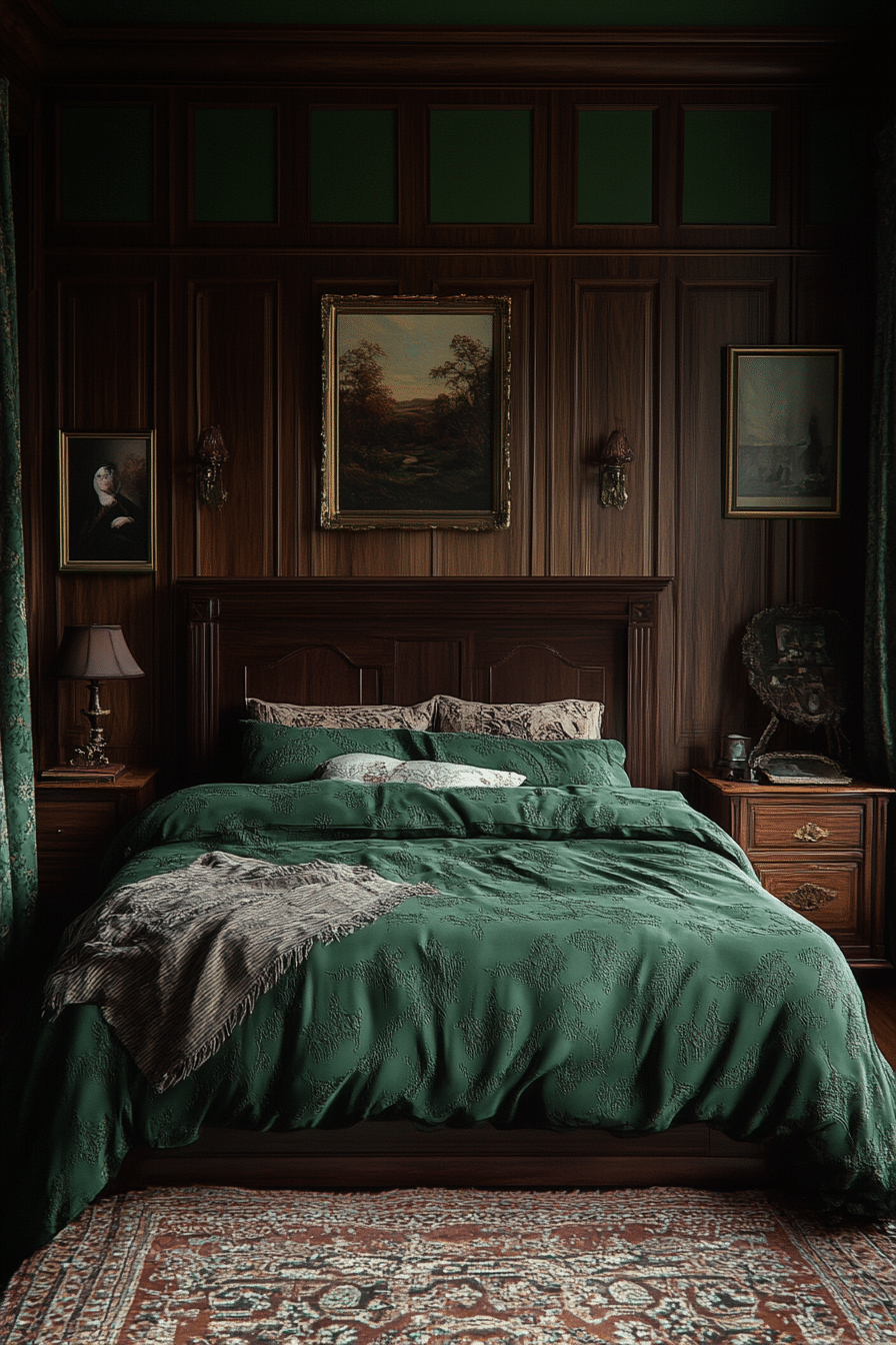 19 Dark Green Bedroom Ideas to Add Depth and Drama to Your Room