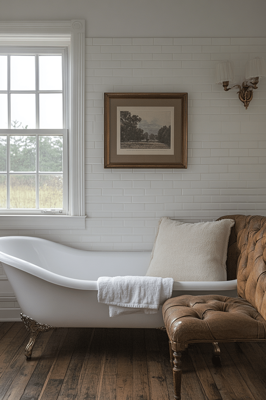 Minimalist Vintage Bathroom