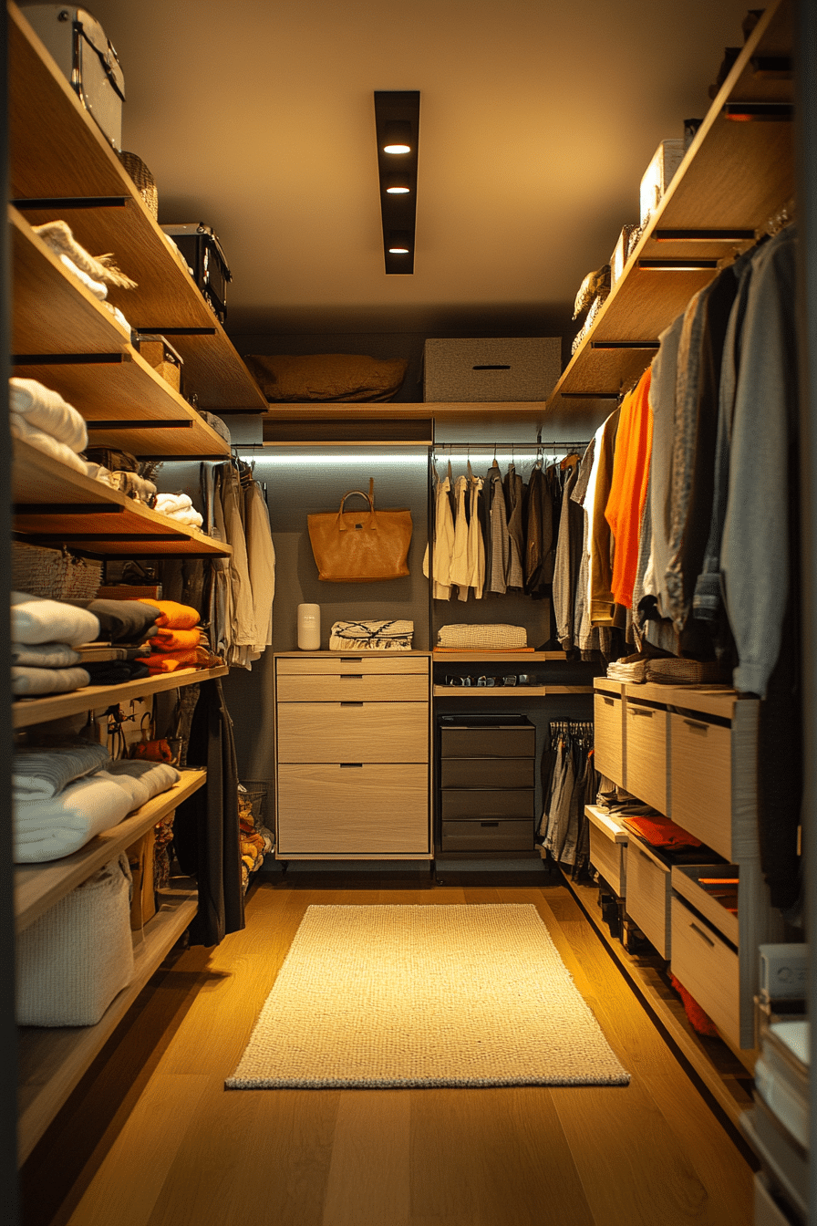 Open Shelving Closet Concept