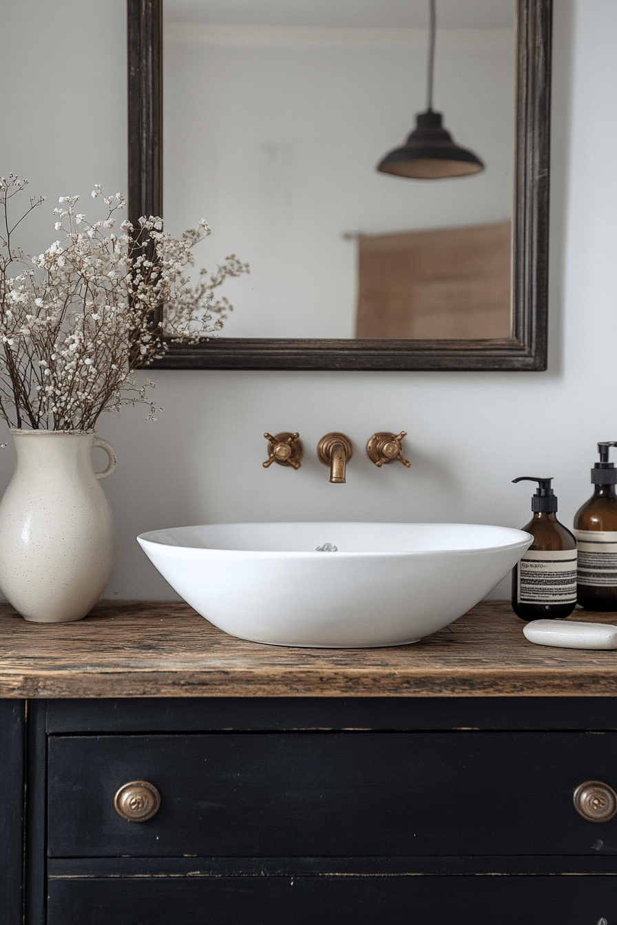 19 Vintage Modern Bathroom Ideas That Highlight Retro Charm with Modern Touches