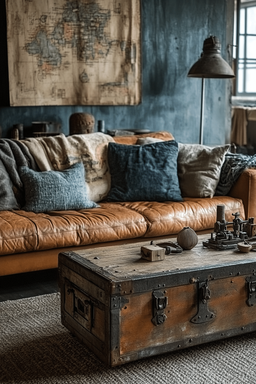 20 Industrial Living Room Ideas That Mix Vintage Charm with Urban Style
