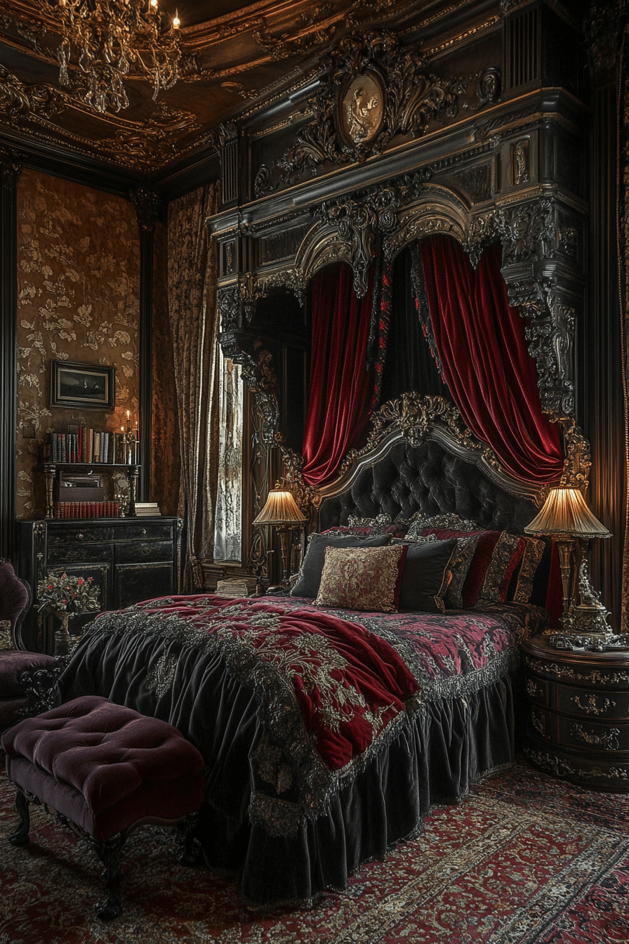 19 Gothic Bedroom Ideas for a Luxurious and Brooding Atmosphere