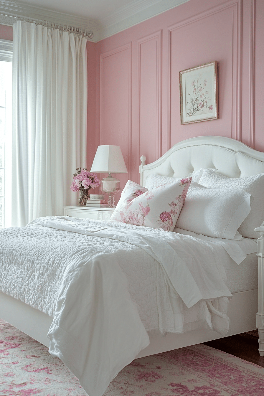 20 Pink and White Bedroom Inspirations for a Feminine and Fresh Look