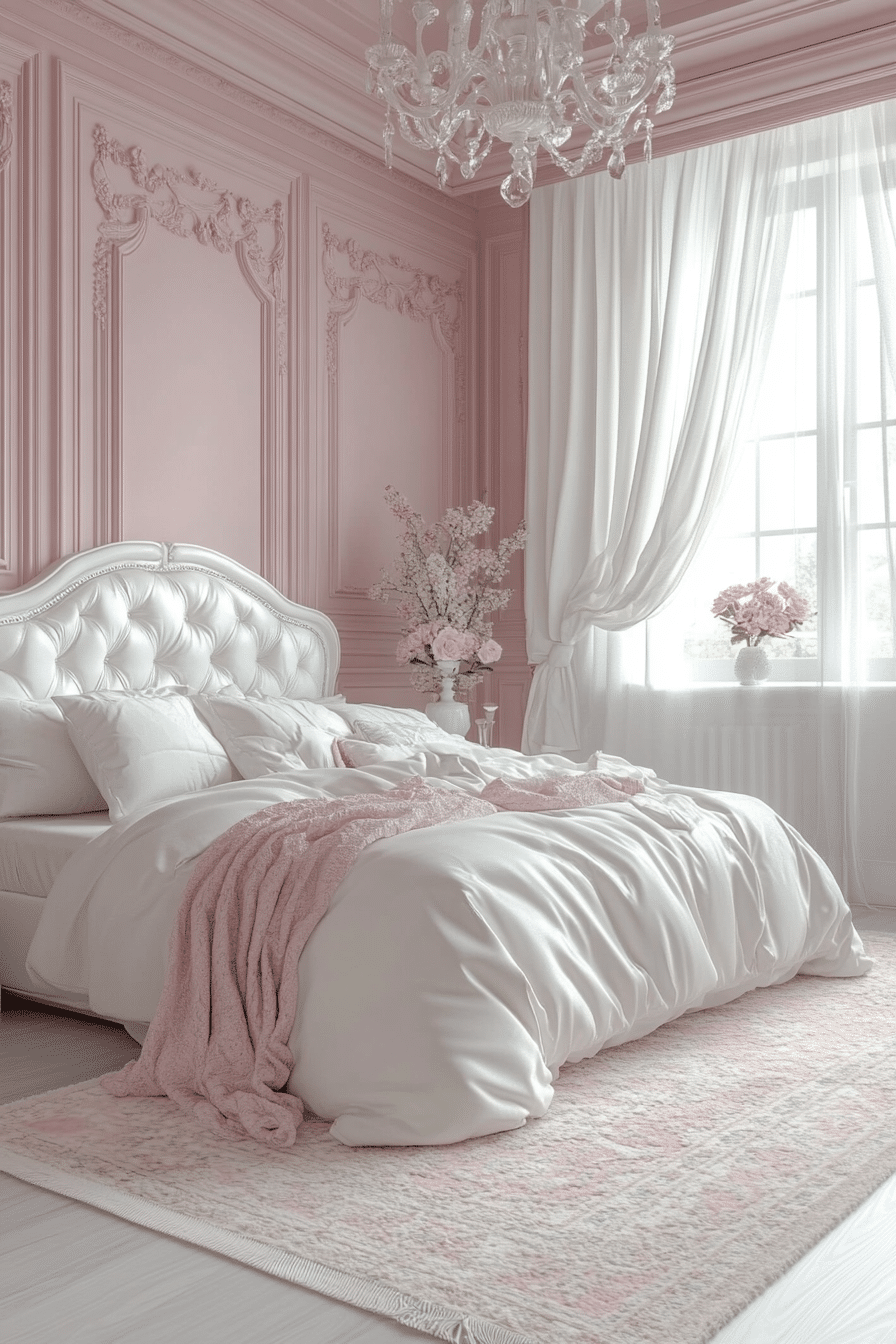 20 Pink and White Bedroom Inspirations for a Feminine and Fresh Look