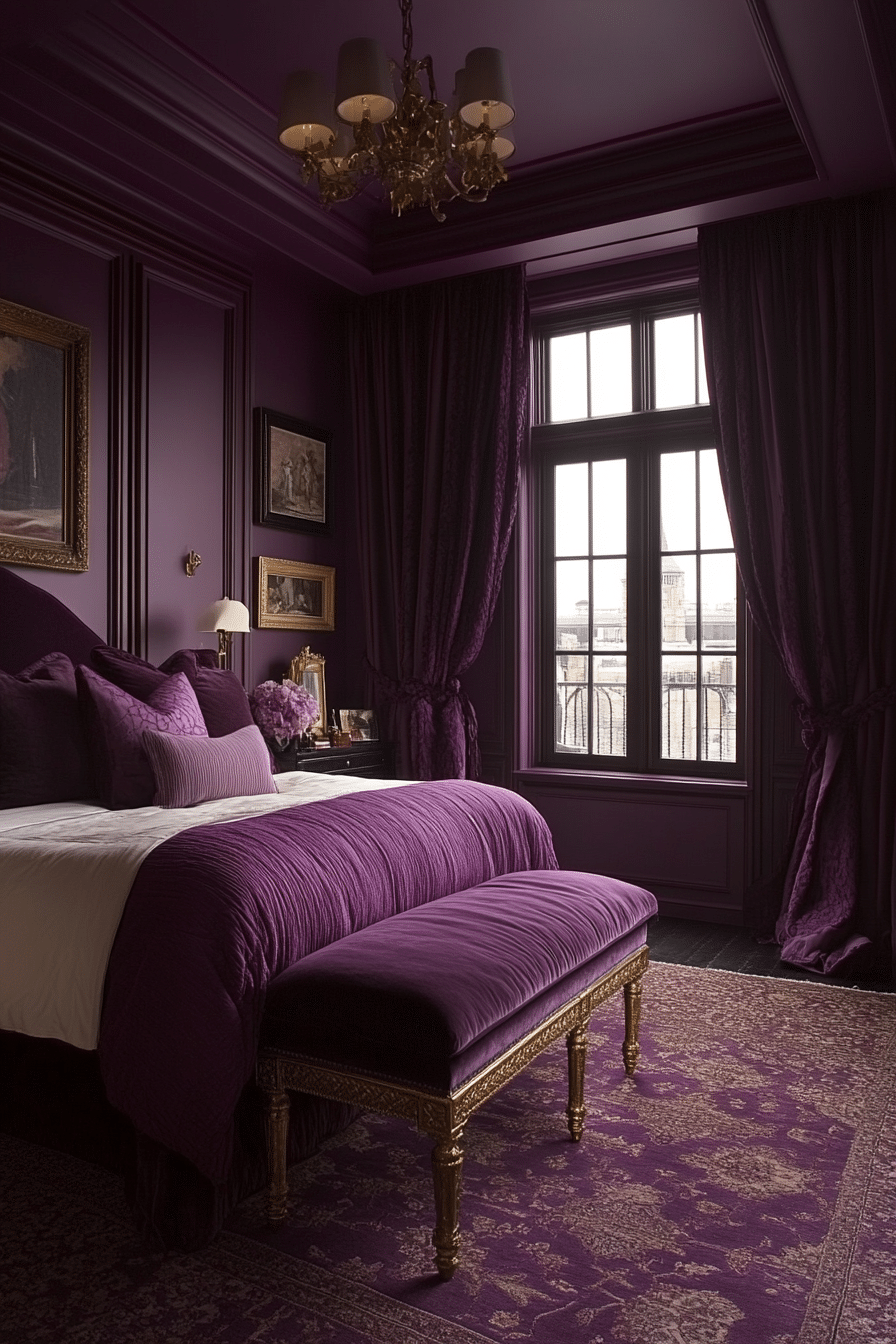 20 Purple Bedrooms That Highlight Regal and Relaxing Elements