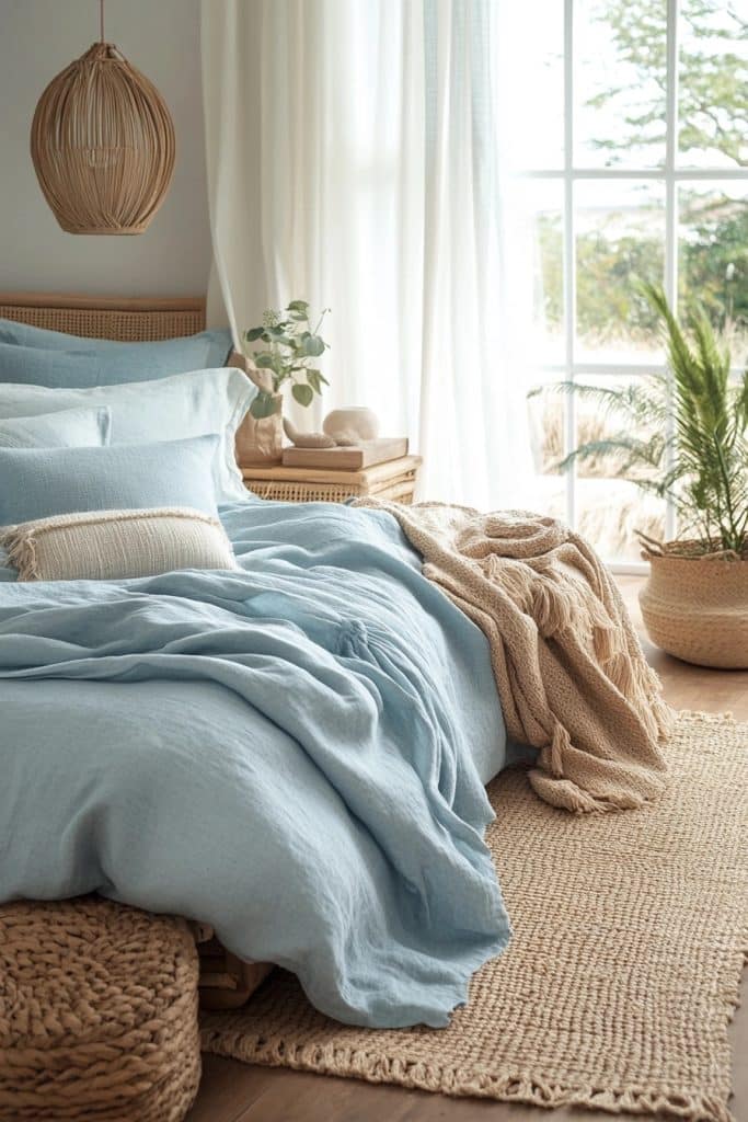 Aqua Calm: Light Blue Coastal Retreat