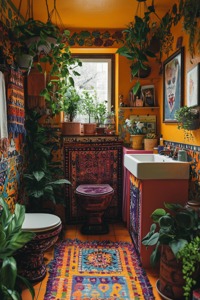 Artistic Boho Bathroom Style