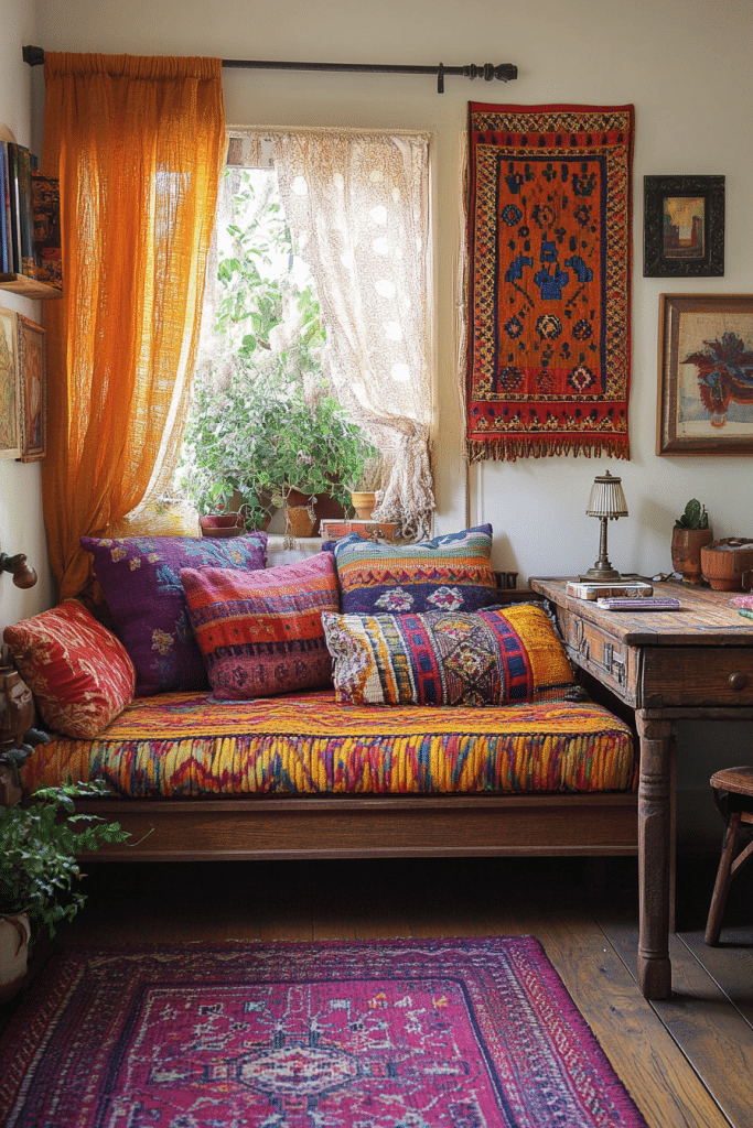 Eclectic Boho Office Space