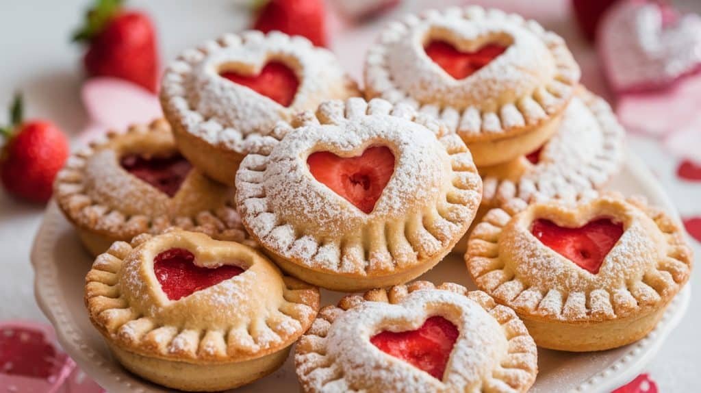 Sweet Strawberry Kiss Mini Pies