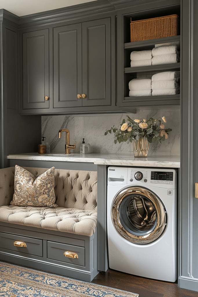 Luxe Stacked Laundry Retreat