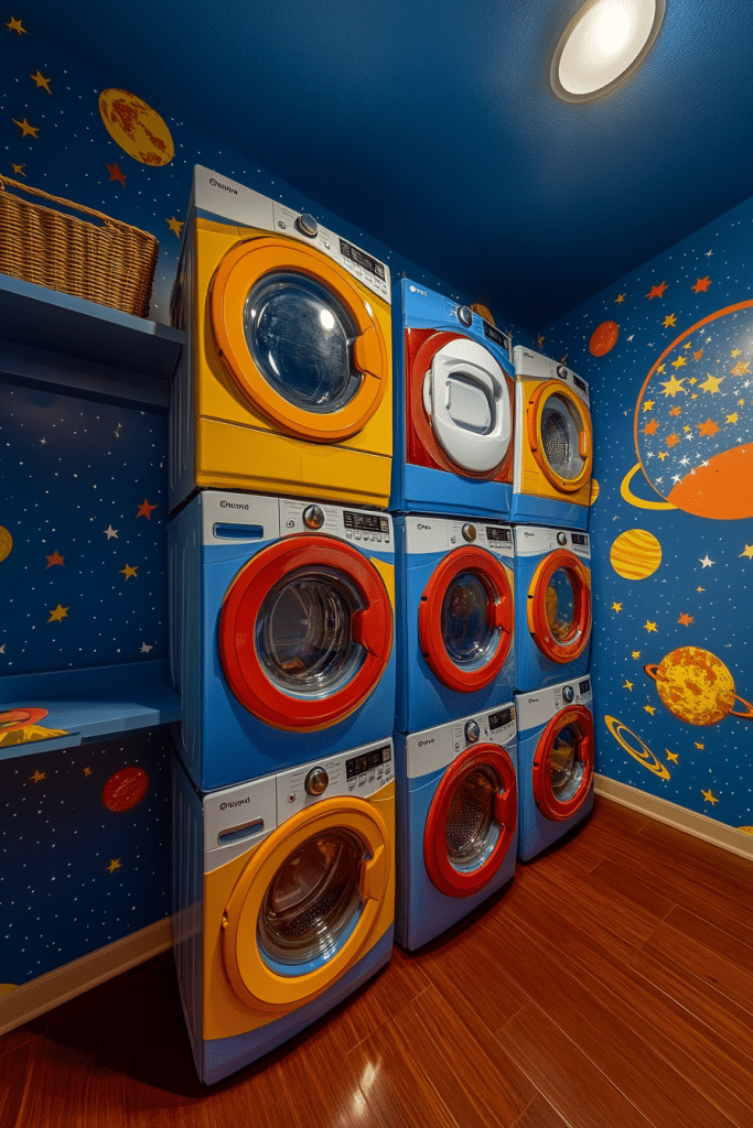 Playful Kids’ Laundry Galaxy