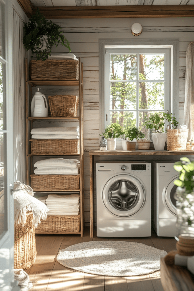 Scandinavian Laundry Stack