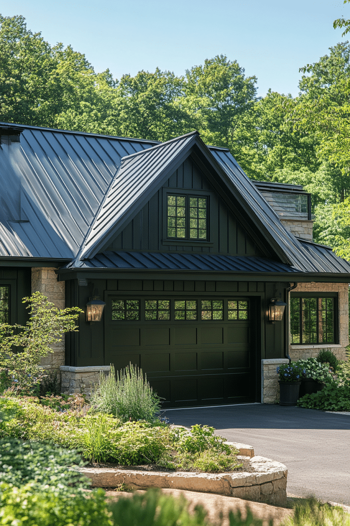 Steel Roof Farmhouse Garage Durability