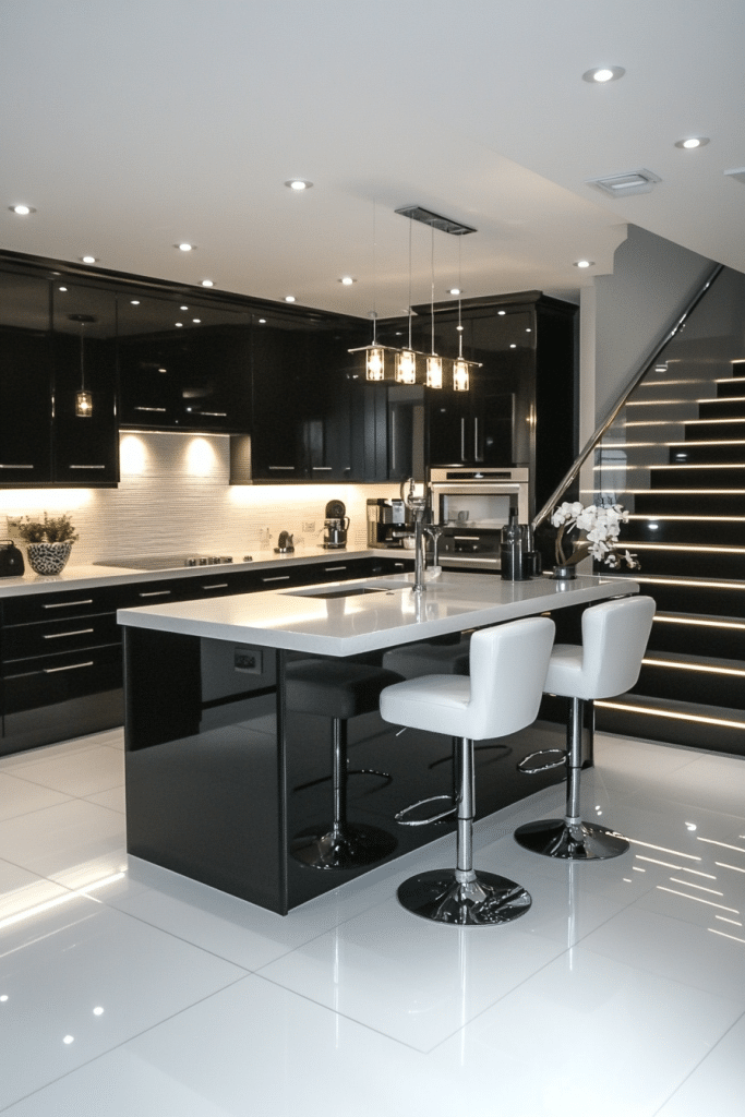 Timeless Black and White Kitchens