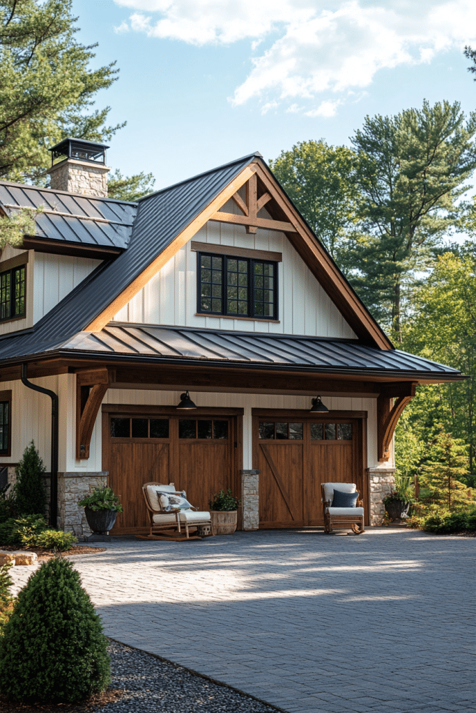 Wraparound Porch Farmhouse Garage