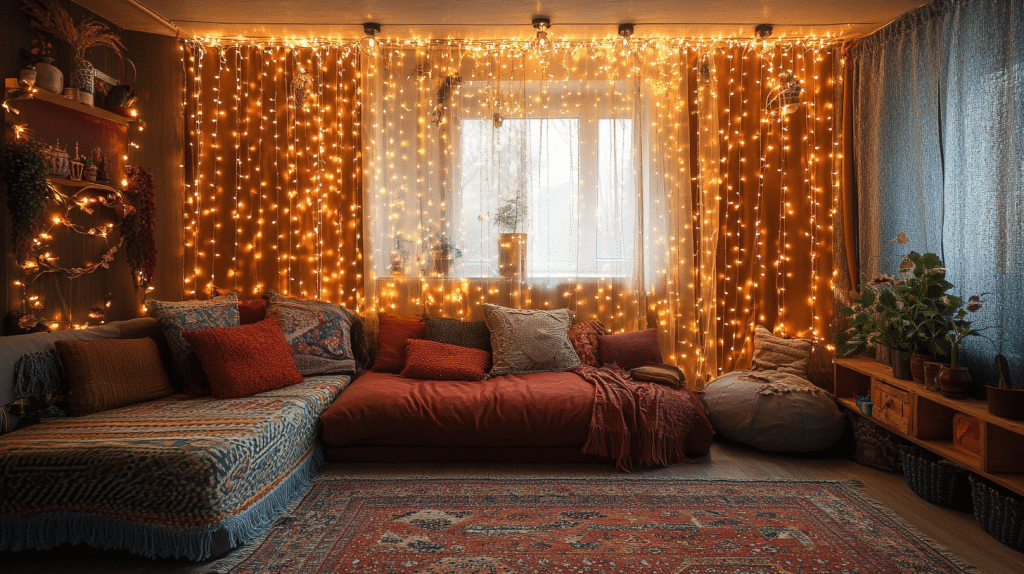 cozy lighting living room