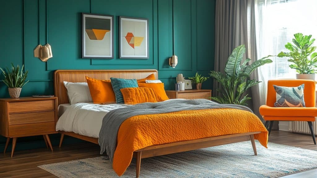 emerald green art deco bedroom ideas