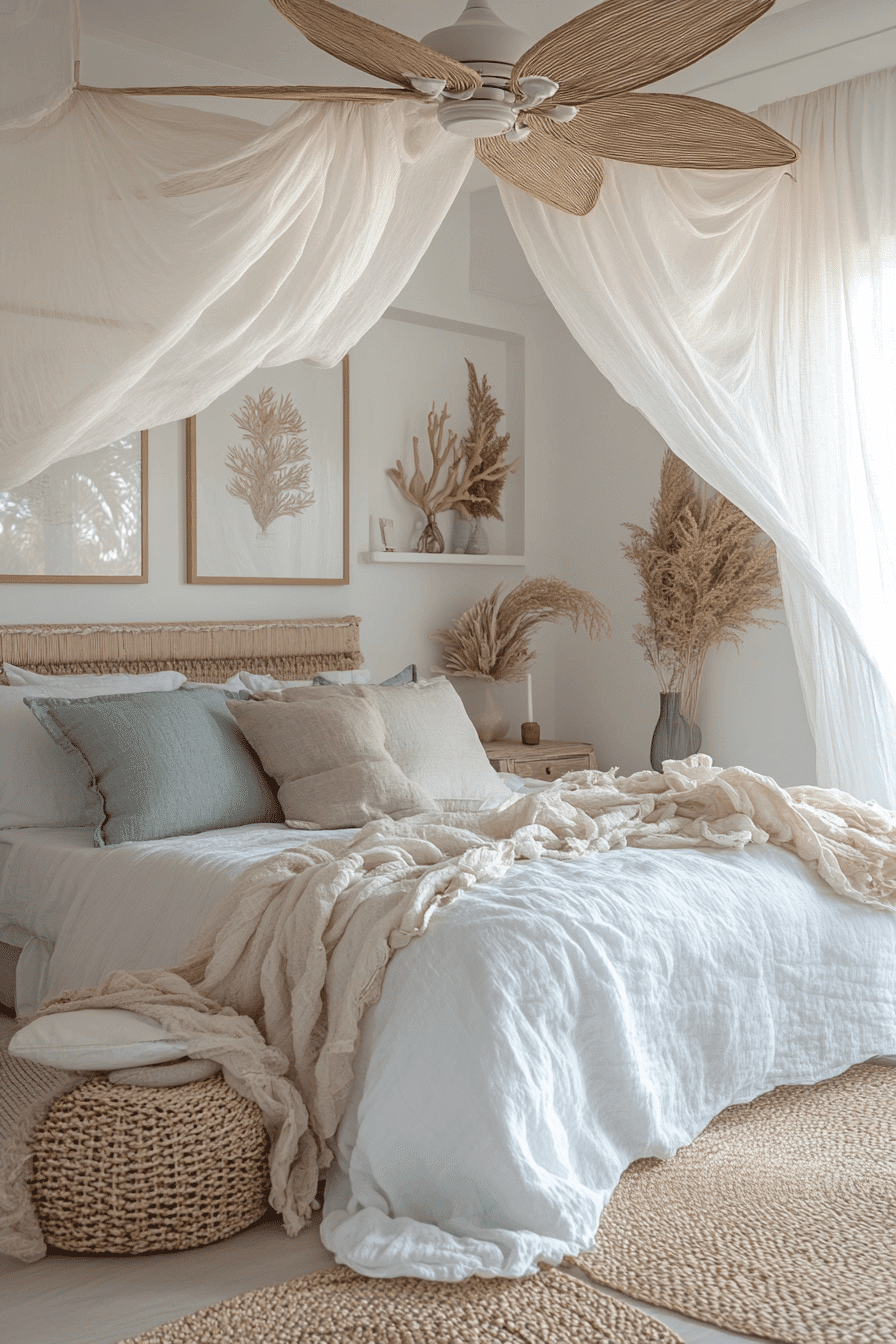 25 Boho Coastal Bedroom Ideas to Make Your Bedroom Feel Like a Seaside Oasis