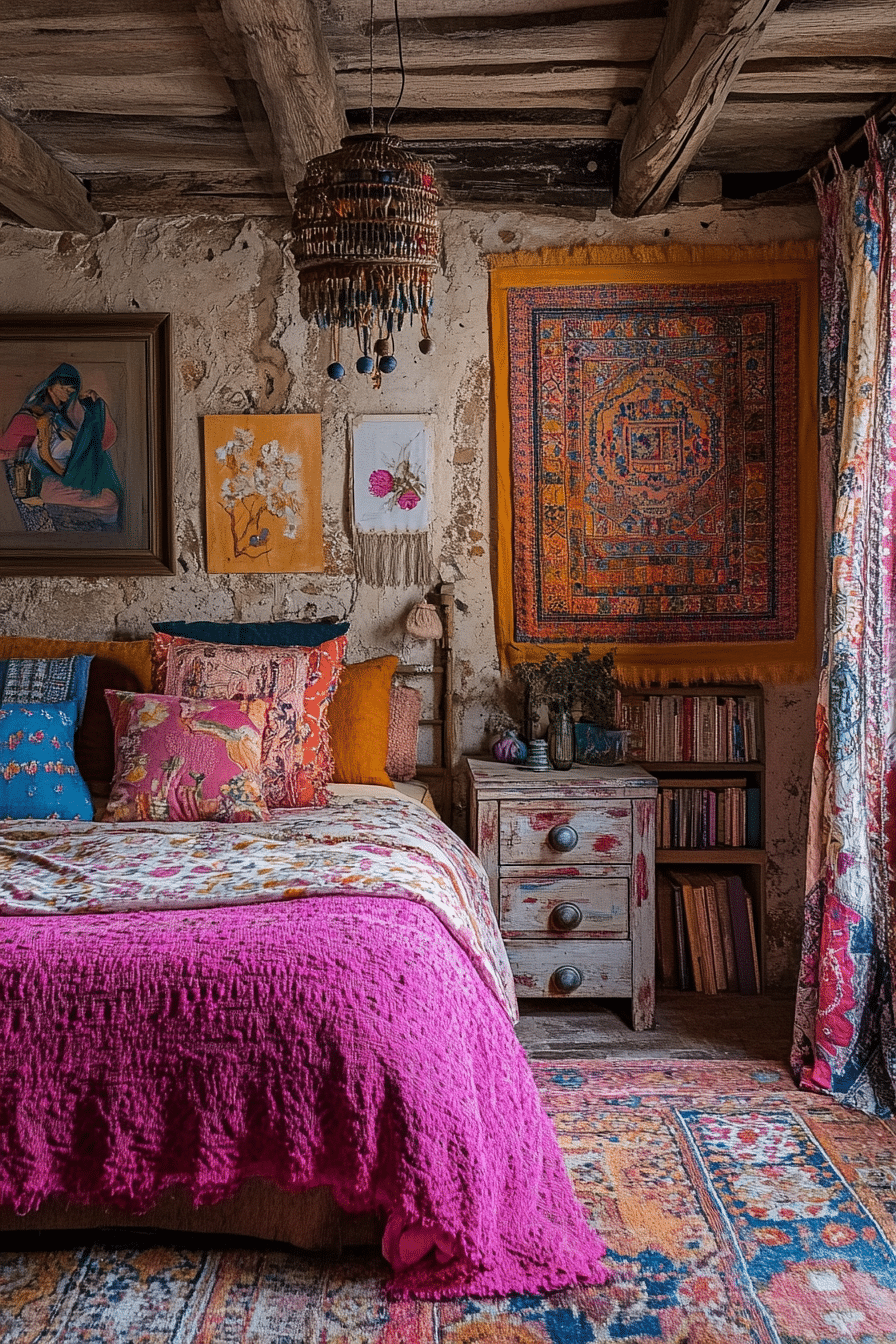 20 Pink Boho Bedroom Ideas to Mix Comfort and Bohemian Flair