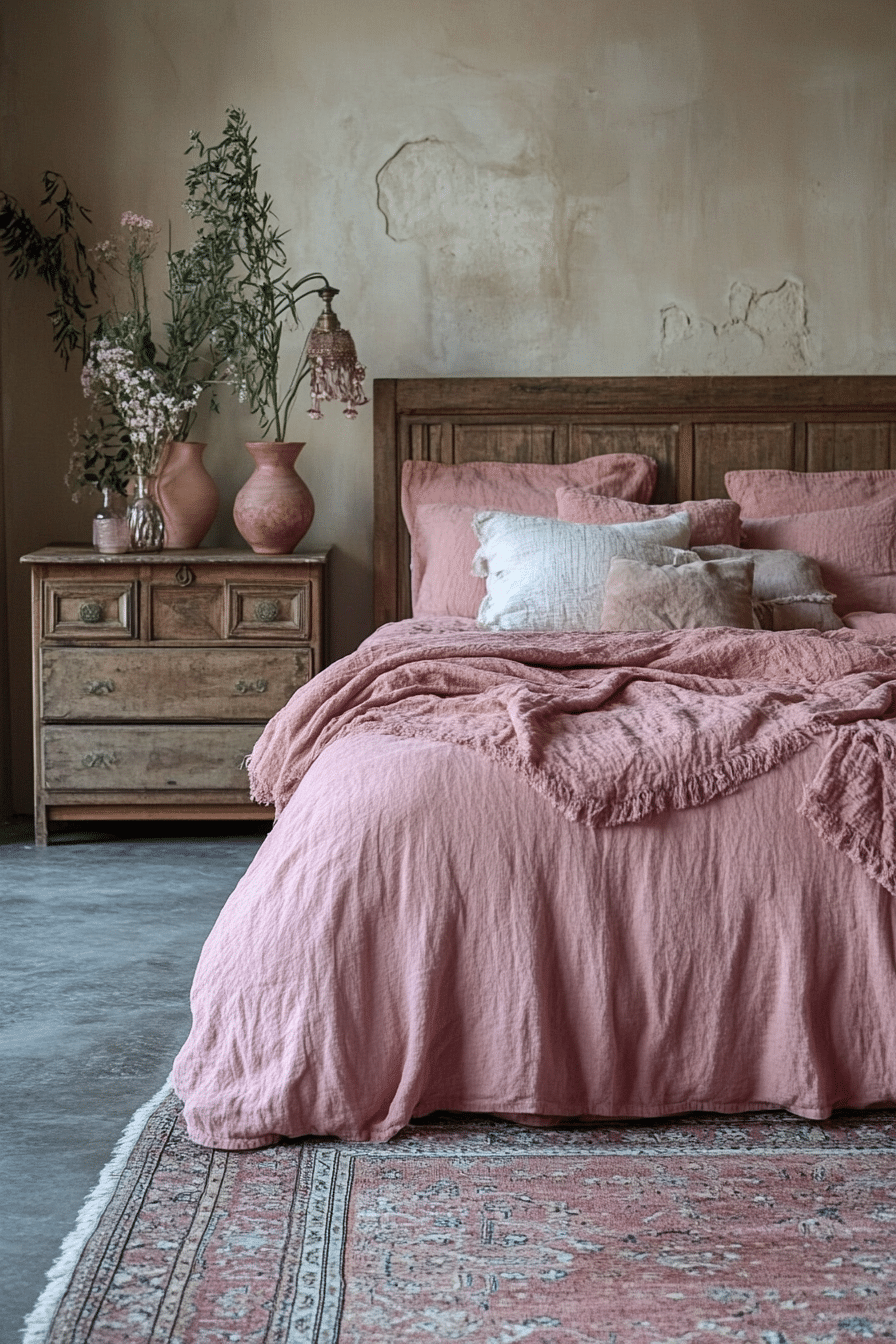 20 Pink Boho Bedroom Ideas to Mix Comfort and Bohemian Flair