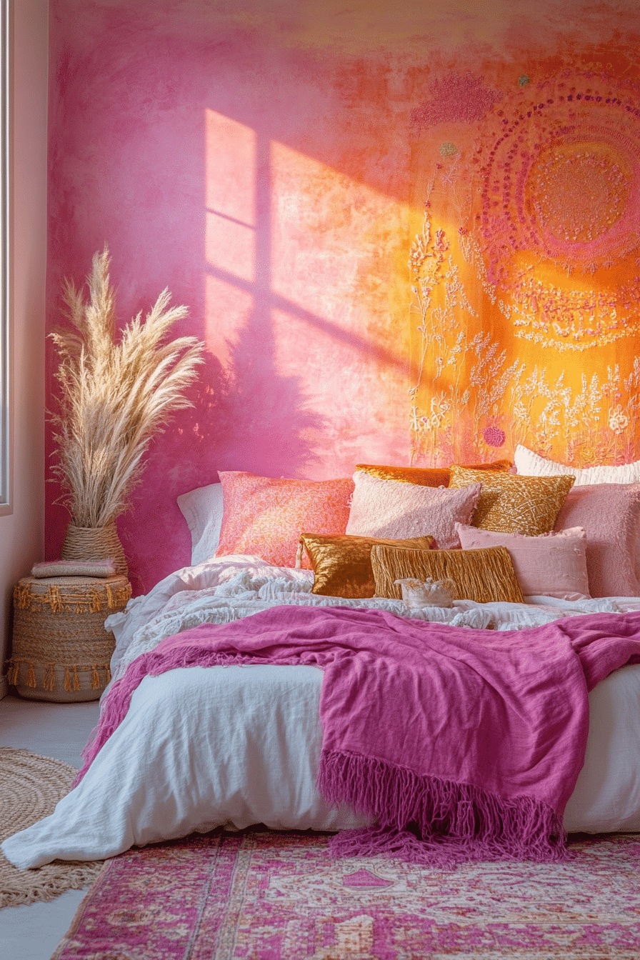 20 Pink Boho Bedroom Ideas to Mix Comfort and Bohemian Flair