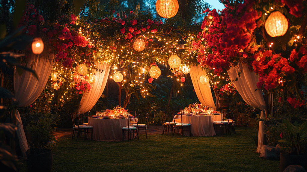 garden party decor