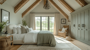 Sage Green Farmhouse Bedroom