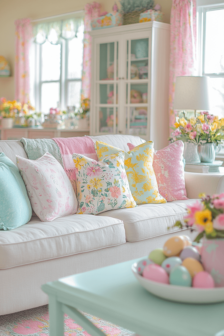 25 Easter Living Room Decor Ideas to Spark Smiles All Season Long