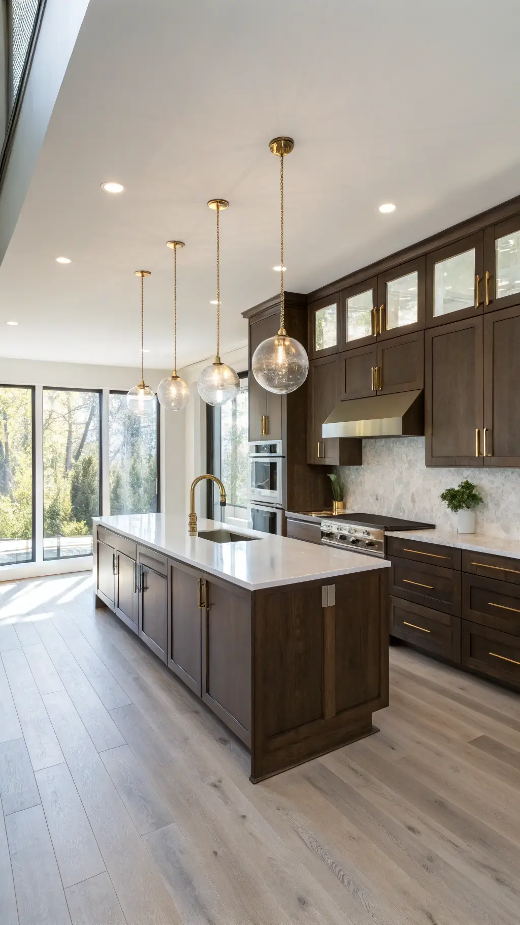 198modern luxury kitchen sunlit corner