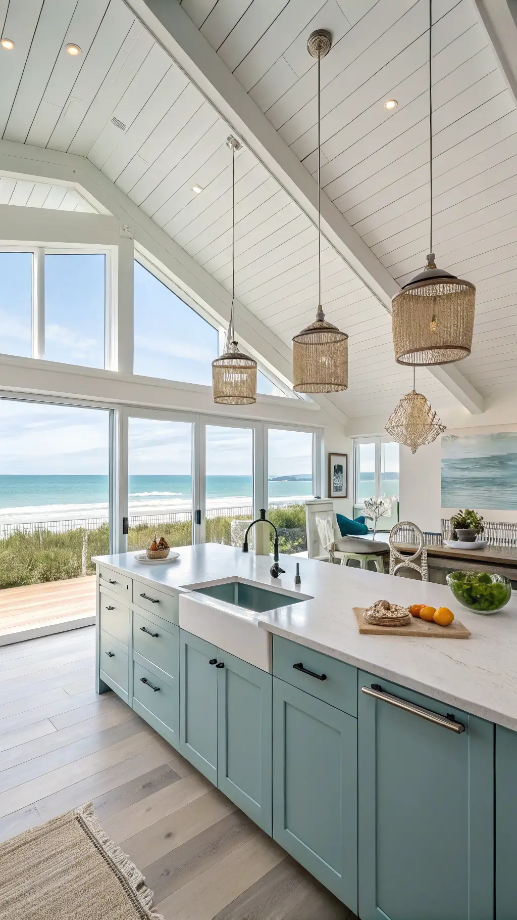344coastal modern kitchen beach view