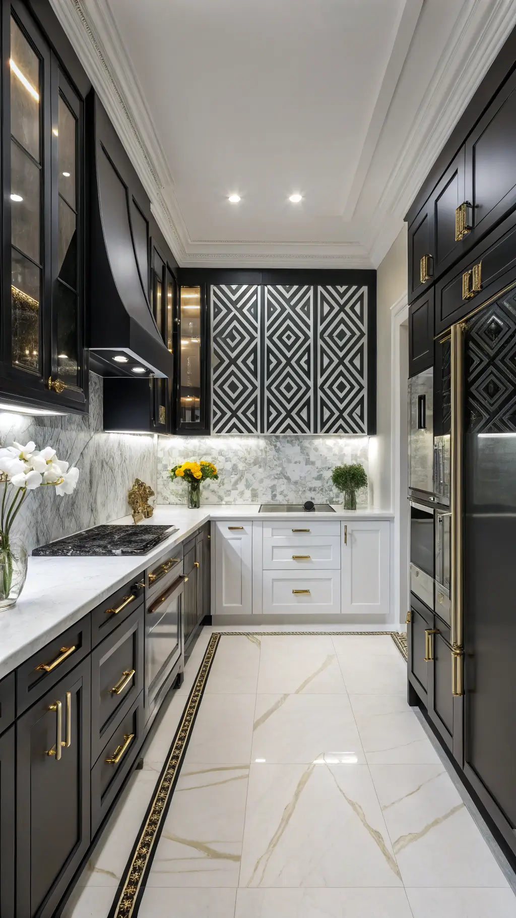 377art deco twilight kitchen symmetry