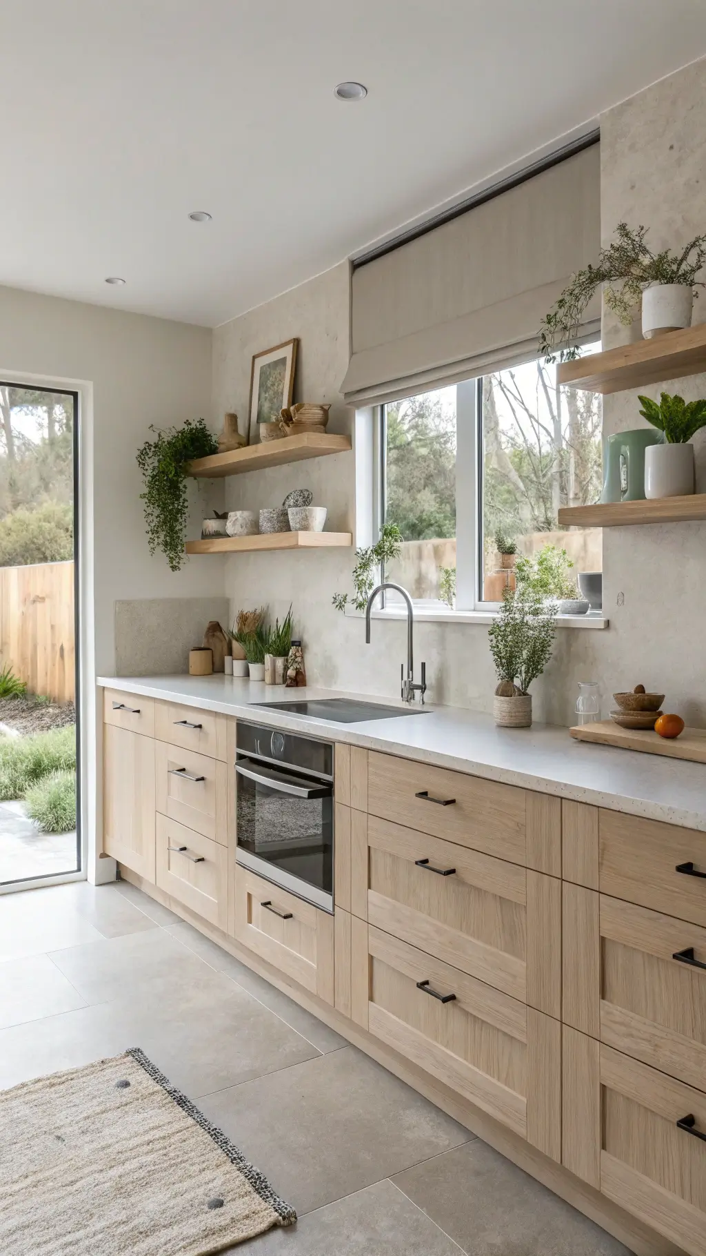 401scandinavian modern kitchen beige oak