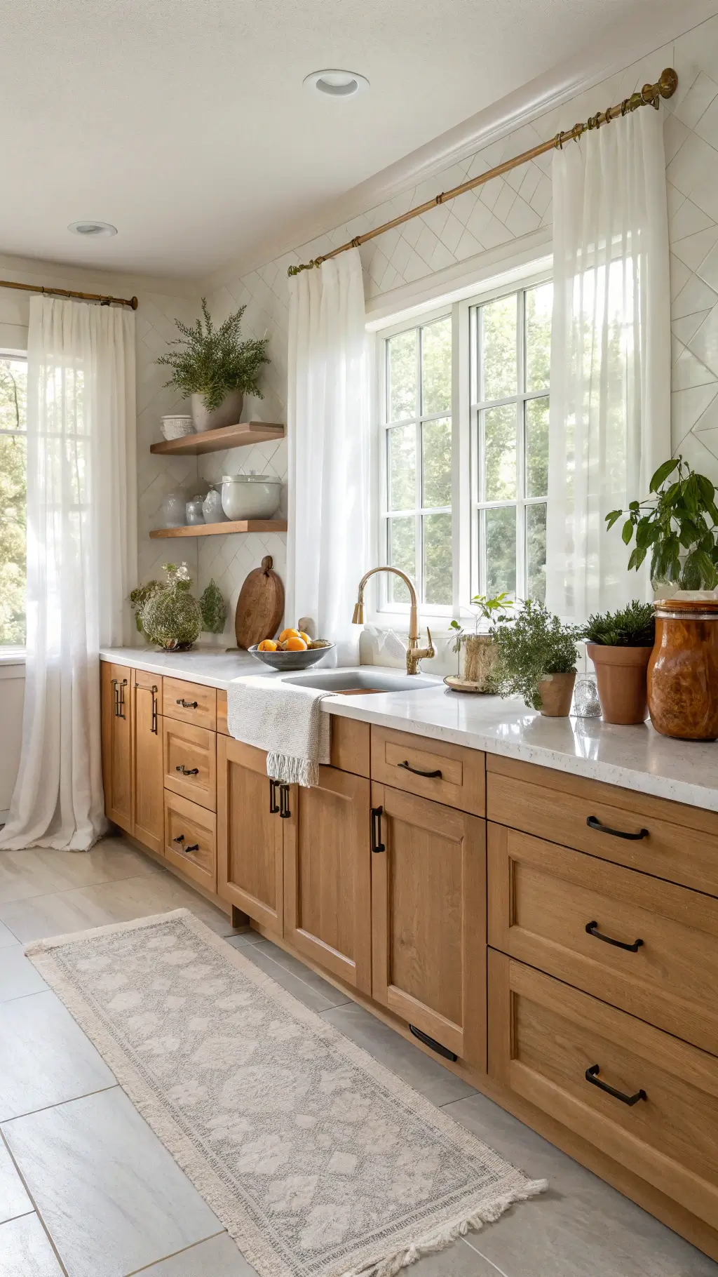 478warm oak kitchen natural light