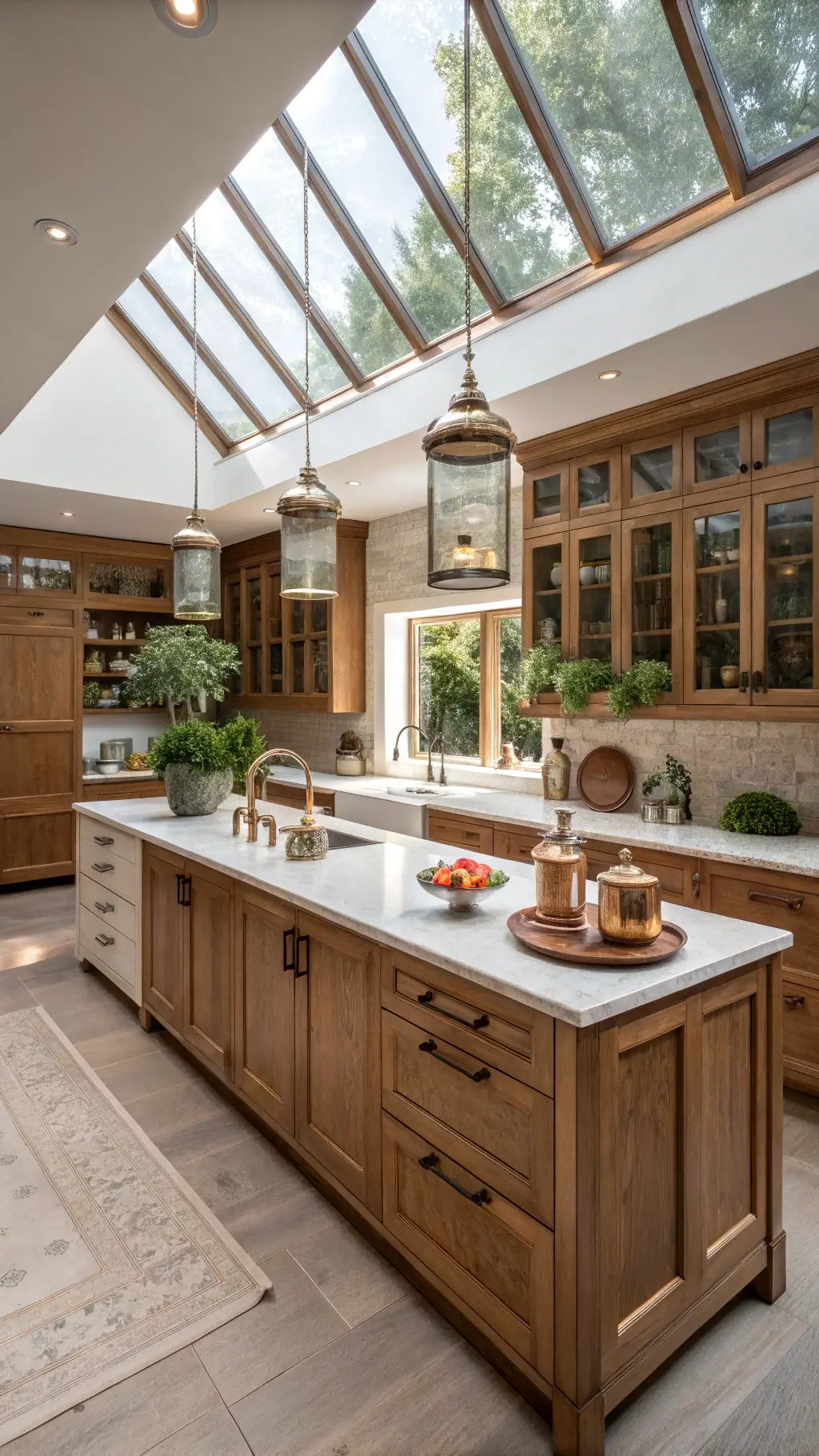 481modern luxury kitchen oak quartz natural light