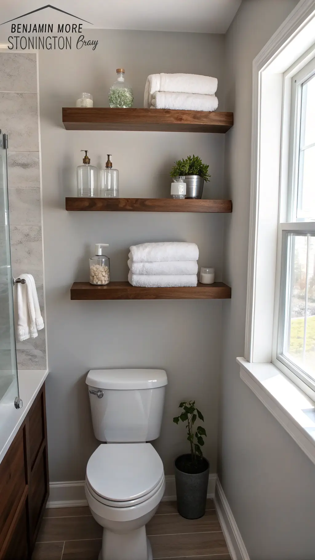1223modern floating shelves bathroom