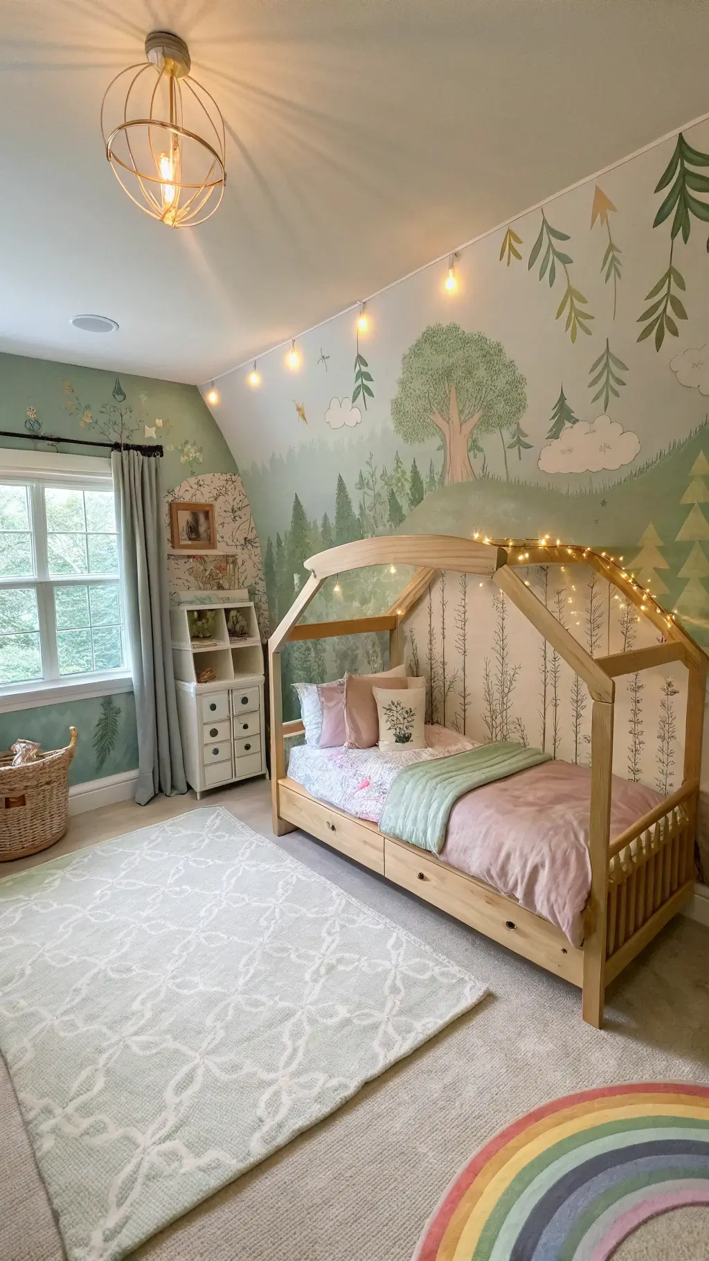 1232magical woodland kids bedroom nook