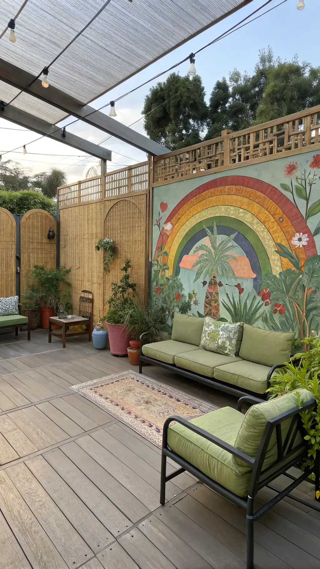 1241artists garden bohemian patio