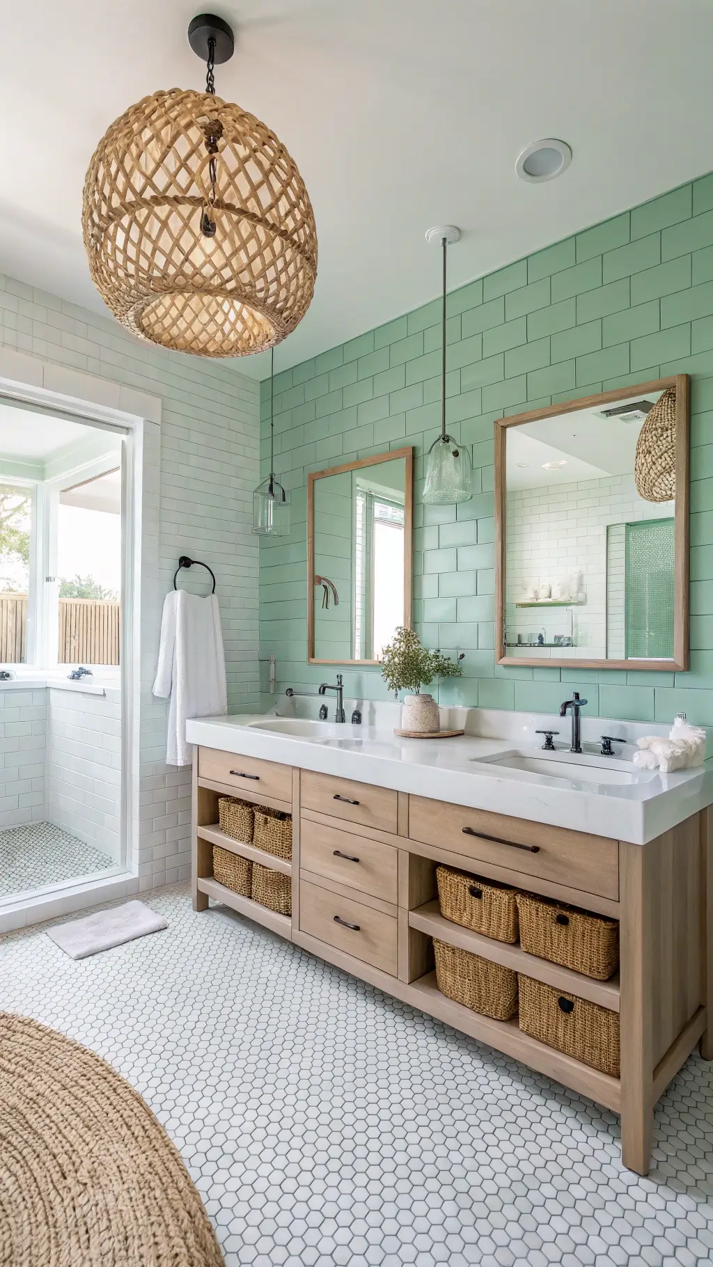 1250coastal minimal bathroom seafoam oak