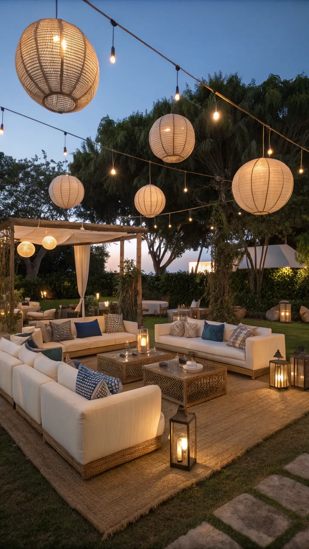 1265modern lounge dusk lighting