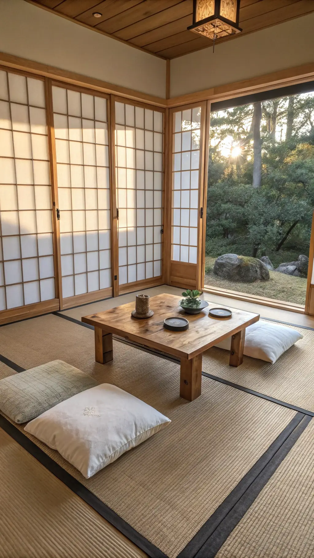 1291minimalist dawn meditation room