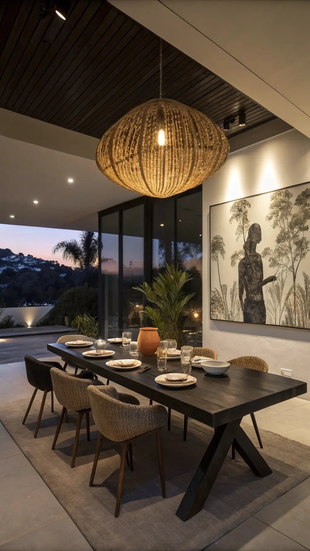 1304modern dining dusk pendant