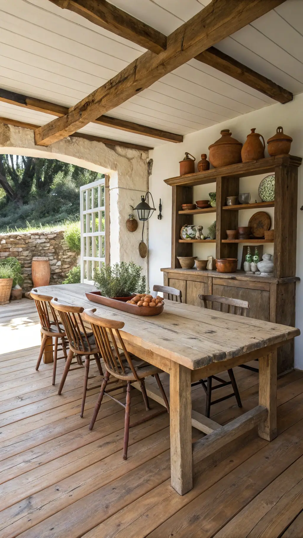 1399rustic farmhouse dining overhead