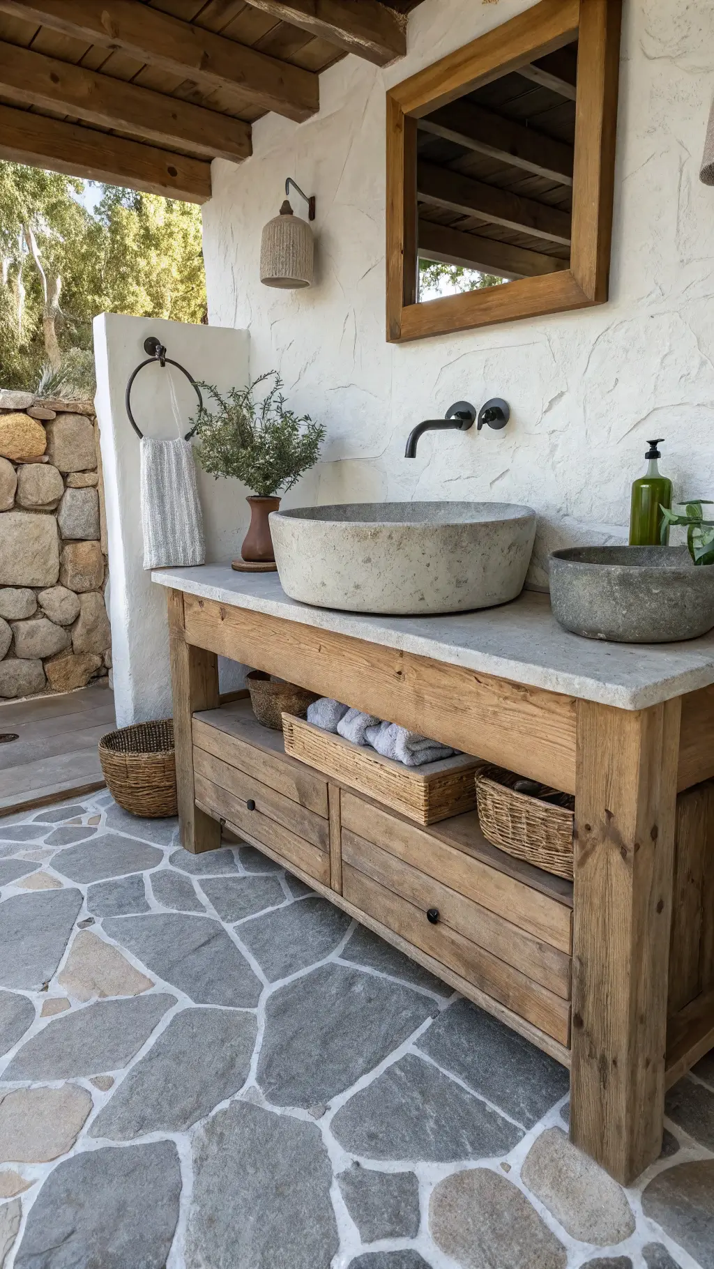 1400serene concrete bath morning light