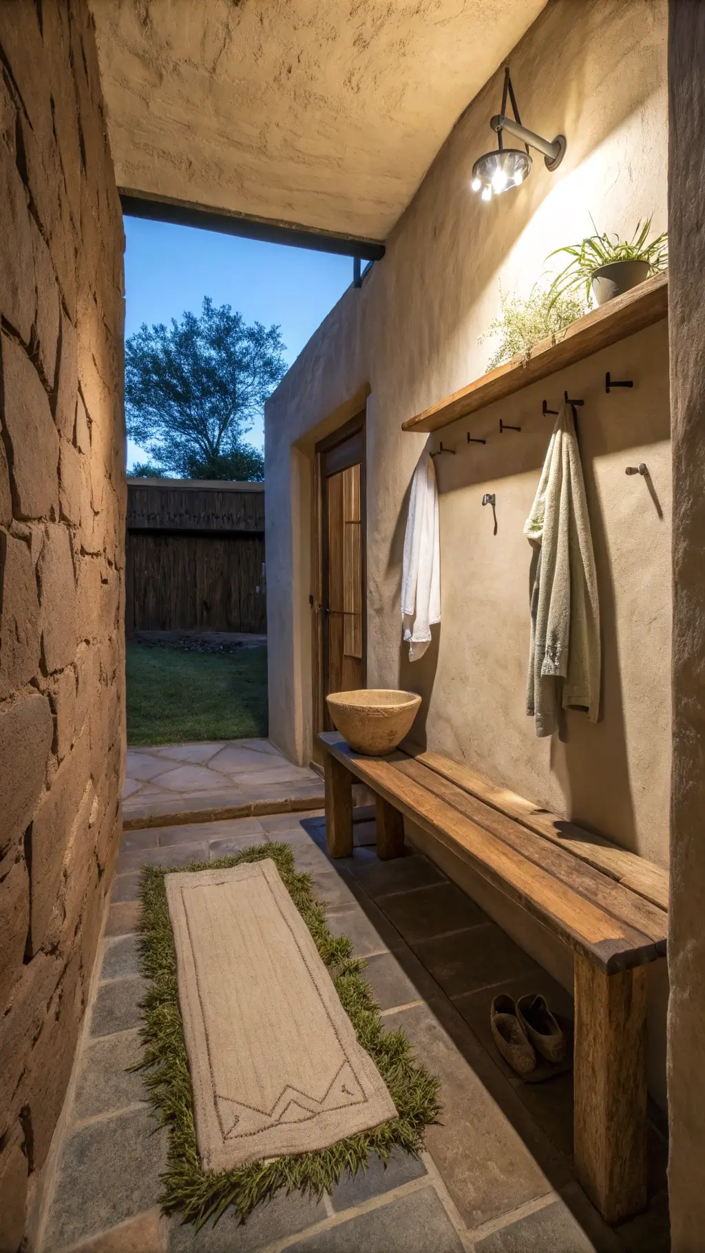 1413cozy earthy entryway