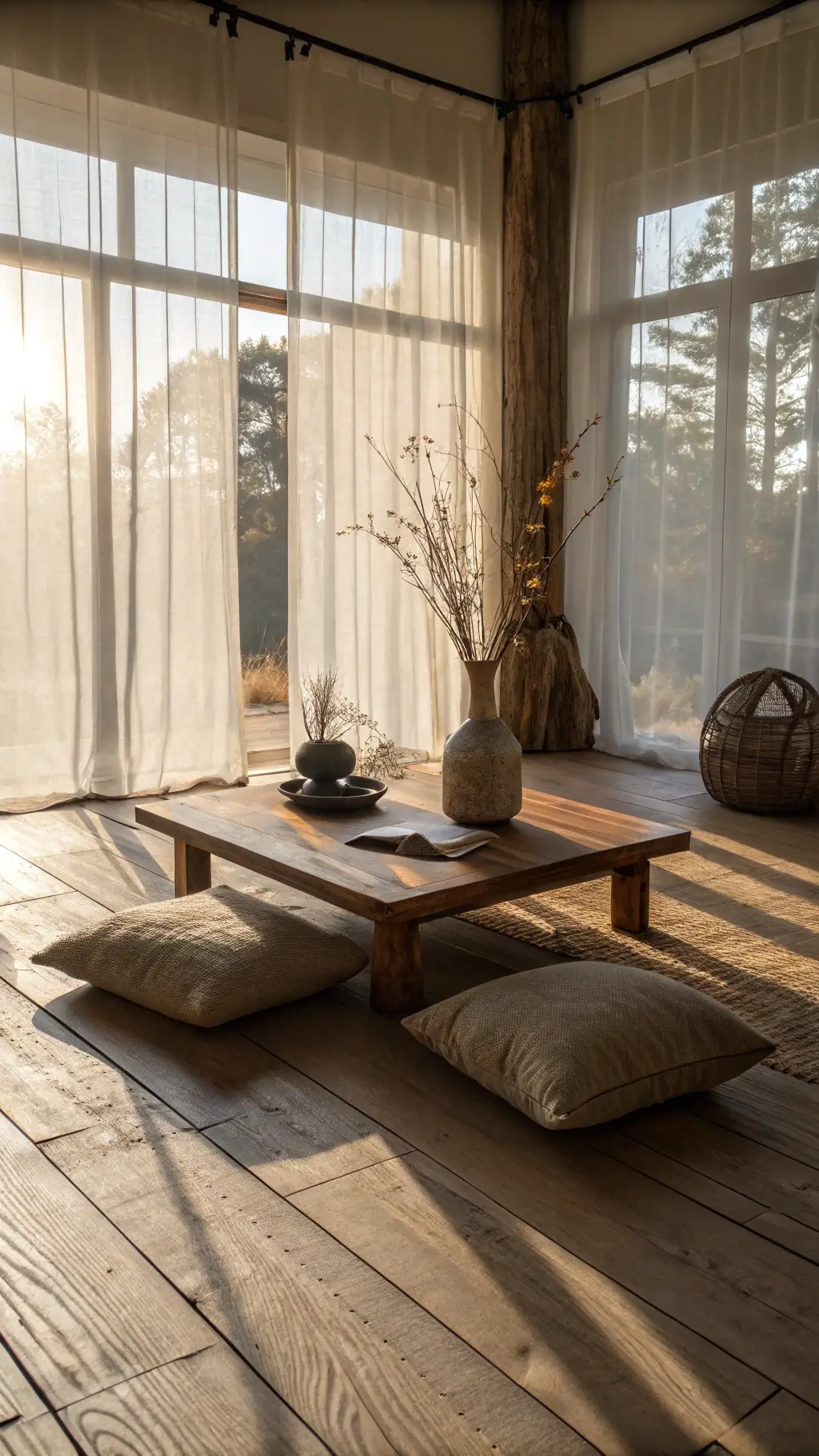 1467japanese zen living golden hour