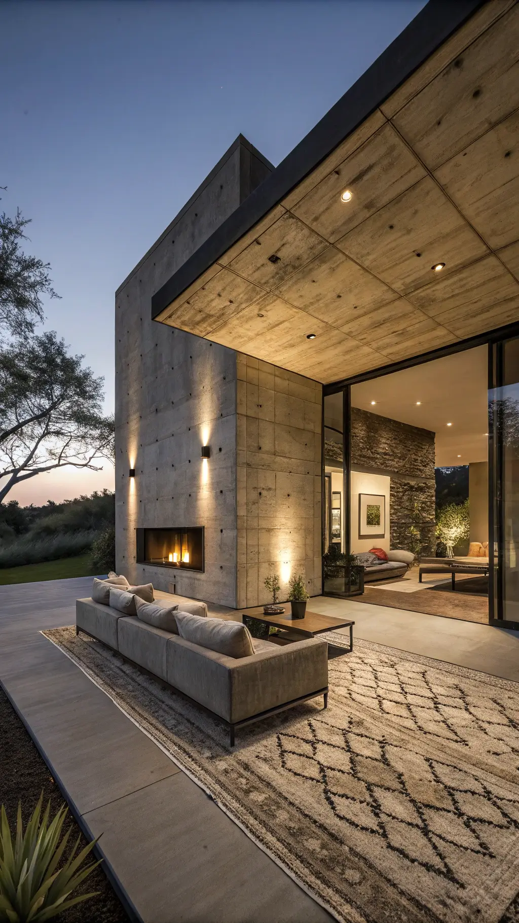 1521dramatic concrete living twilight